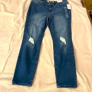 Skinny ultra stretch high rise jeans